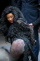 PFW Balenciaga Outside Arrivals