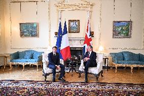 Macron at 10 Downing Street - London