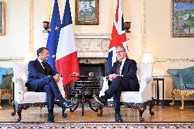 Macron at 10 Downing Street - London