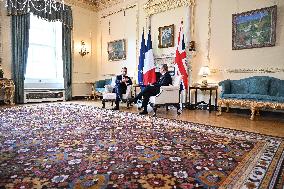 Macron at 10 Downing Street - London