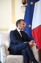 Macron at 10 Downing Street - London