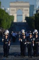 July 14 Parade Rehearsal on the Champs-Elysées - Paris