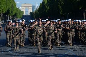 July 14 Parade Rehearsal on the Champs-Elysées - Paris