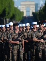 July 14 Parade Rehearsal on the Champs-Elysées - Paris