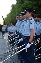 July 14 Parade Rehearsal on the Champs-Elysées - Paris