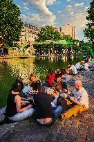 Illustration - Baignade - Paris - Seine