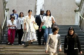 Macron Visits British Museum - London