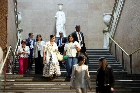 Macron Visits British Museum - London