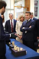 Macron Visits British Museum - London
