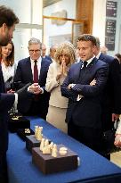 Macron Visits British Museum - London