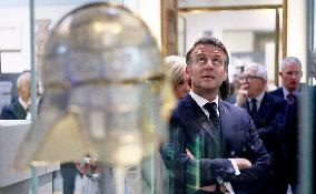 Macron Visits British Museum - London
