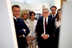 Macron Visits British Museum - London