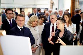 Macron Visits British Museum - London
