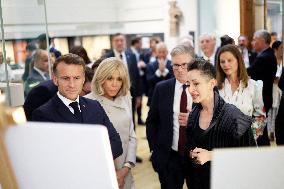 Macron Visits British Museum - London