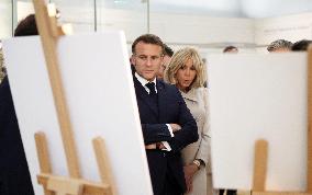 Macron Visits British Museum - London