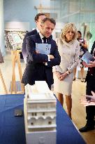 Macron Visits British Museum - London