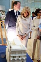 Macron Visits British Museum - London