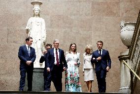 Macron Visits British Museum - London