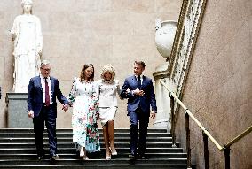 Macron Visits British Museum - London