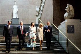 Macron Visits British Museum - London