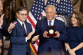 Congressional Medal of honor ceremony for Greg Lemond