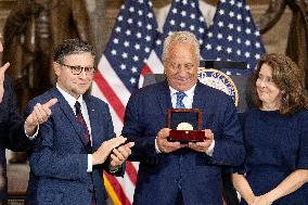 Congressional Medal of honor ceremony for Greg Lemond