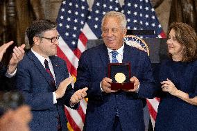 Congressional Medal of honor ceremony for Greg Lemond