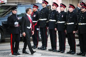 French President at a Banquet At Guildhall - London