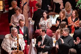 French President at Banquet At Guildhall - London