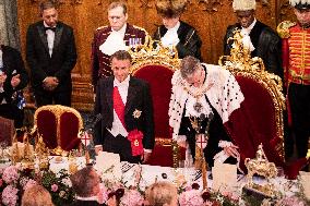 French President at Banquet At Guildhall - London