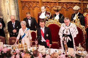 French President at Banquet At Guildhall - London