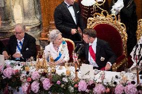 French President at Banquet At Guildhall - London