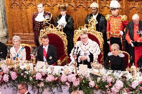 French President at Banquet At Guildhall - London