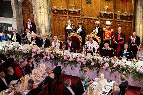 French President at Banquet At Guildhall - London