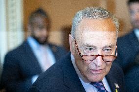 Schumer Meets Press Following Weekly Democratic Policy Luncheon
