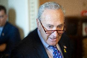 Schumer Meets Press Following Weekly Democratic Policy Luncheon