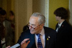 Schumer Meets Press Following Weekly Democratic Policy Luncheon
