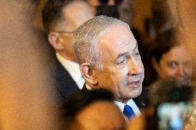 Prime Minister Benjamin Netanyhu of Israel visits the Senate