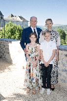 NO TABLOIDS WEB & PRINT - Princely Family of Monaco in Visit  - Mur de Barrez