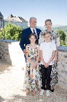 NO TABLOIDS WEB & PRINT - Princely Family of Monaco in Visit  - Mur de Barrez