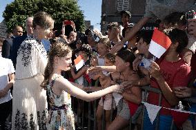 NO TABLOIDS WEB & PRINT - Princely Family of Monaco in Visit  - Mur de Barrez