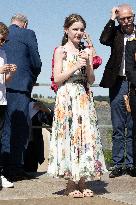 NO TABLOIDS WEB & PRINT - Princely Family of Monaco in Visit  - Mur de Barrez