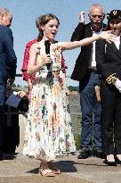 NO TABLOIDS WEB & PRINT - Princely Family of Monaco in Visit  - Mur de Barrez