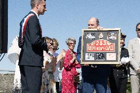 NO TABLOIDS WEB & PRINT - Princely Family of Monaco in Visit  - Mur de Barrez