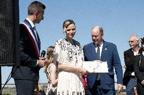 NO TABLOIDS WEB & PRINT - Princely Family of Monaco in Visit  - Mur de Barrez
