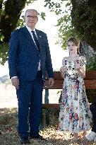 NO TABLOIDS WEB & PRINT - Princely Family of Monaco in Visit  - Carlat