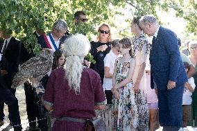 NO TABLOIDS WEB & PRINT - Princely Family of Monaco in Visit  - Carlat