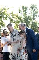 NO TABLOIDS WEB & PRINT - Princely Family of Monaco in Visit  - Carlat