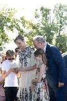 NO TABLOIDS WEB & PRINT - Princely Family of Monaco in Visit  - Carlat
