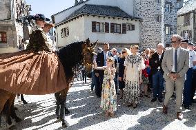 NO TABLOIDS WEB & PRINT - Princely Family of Monaco in Visit -Mur de Barrez